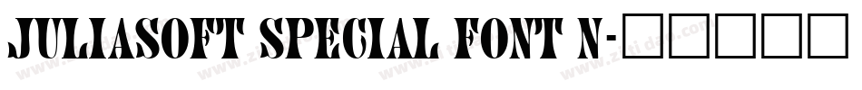 JuliaSoft Special Font N字体转换